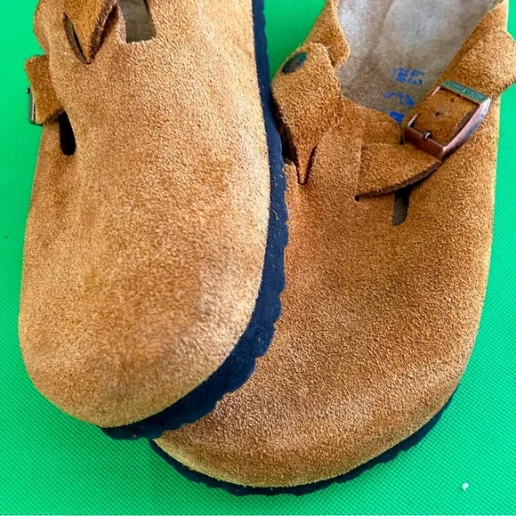 Birkenstock’s Boston soft footbed mink suede clogs Size 43 Men's 10 - Picture 14 of 16